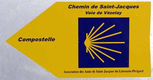 Association des Amis de Saint-Jacques pilgrimage track marker