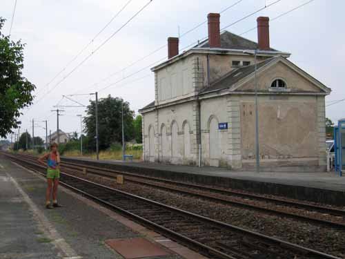 A country railway station A country railway station