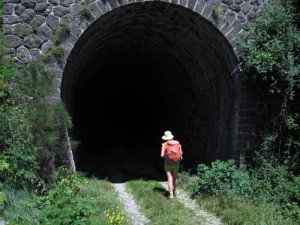 Approaching a disused railway tunnel of unknown length Approaching a disused railway tunnel of unknown length