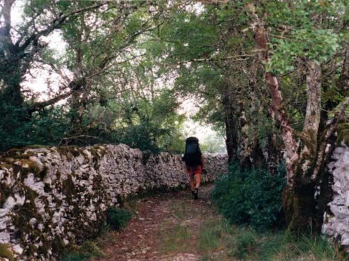 Walking in France: The former main road above the Célé River