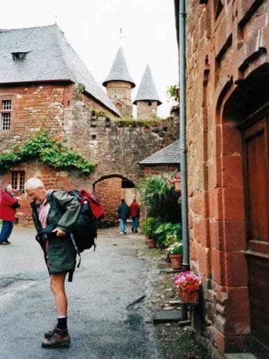 Walking in France: A rainy arrival in Collonges-la-Rouge