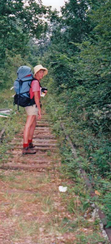 Walking in France: GR along an abandoned railway line