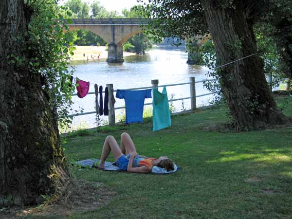 Walking in France: One set of clothes on, the other set drying