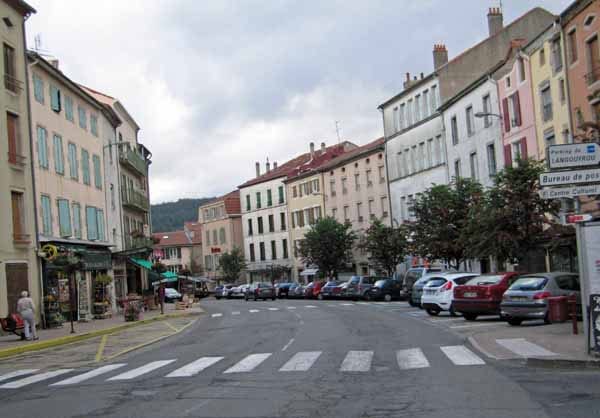 Walking in France: Main street of Langogne
