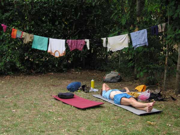 Walking in France: An afternoon nap in the shade