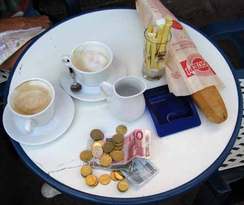 Walking in France: Coffee and small change, Castres