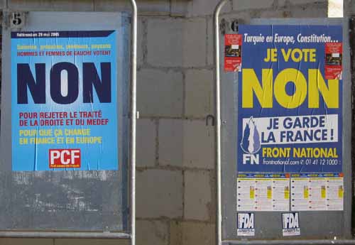 Walking in France: Rare agreement between the Communist Party and the National Front