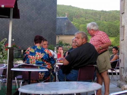 Walking in France: A photo from the series "French people do get fat"