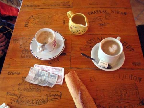 Walking in France: Afternoon coffees