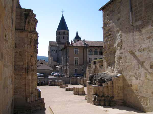 Walking in France: Remains of the great abbey of Cluny