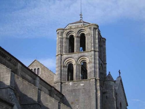 Walking in France: The crossing tower of the basilica, Vézelay