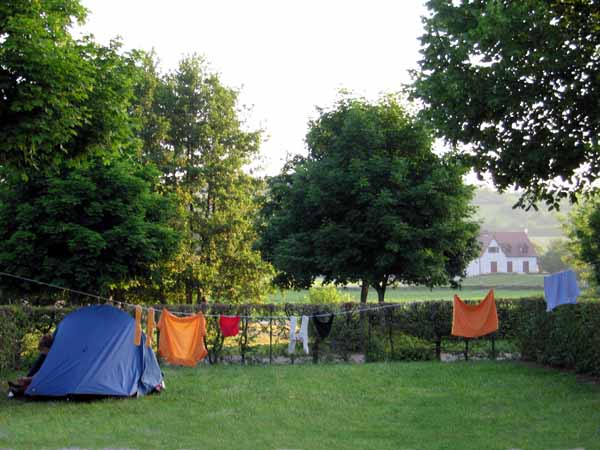 Walking in France: Camping at Couches