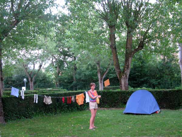 Walking in France: Camping at Épinac
