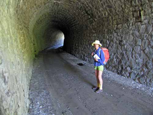 Walking in France: An abandoned railway tunnel on the Robert Louis Stevenson Trail