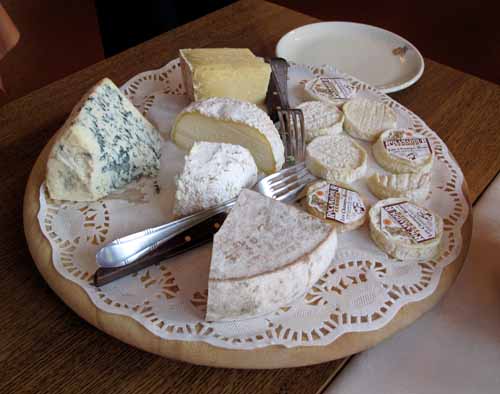 Walking in France: Jenny's cheese plateau