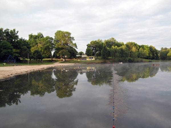 Walking in France: Early departure from the Chamboulive camping ground