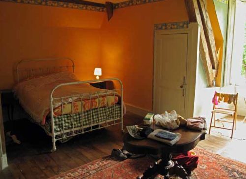 Walking in France: Our bedroom...