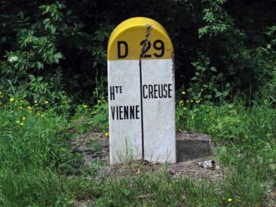 Walking in France: Leaving Creuse to enter Haute Vienne