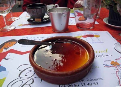 Walking in France: Keith's enormous crème caramel