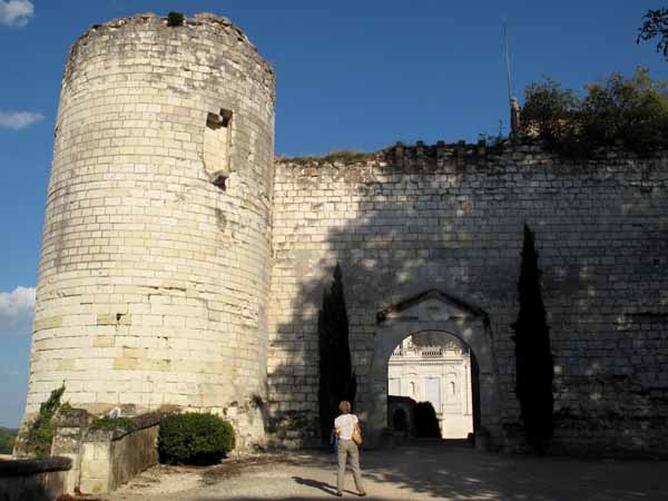 Walking in France: The oldest part of the château, the Tour Hagar