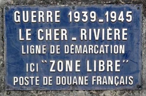 Walking in France: Dividing line between the occupied and “free” zones during the Second World War