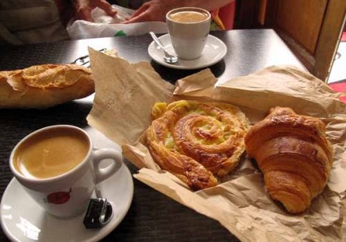 Walking in France: Our excellent breakfast