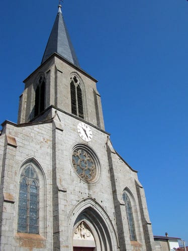 Walking in France: The church in Saint-Christo-en-Jarez