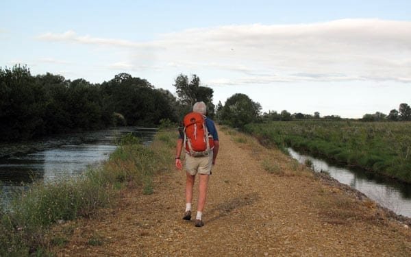 Walking in France: Beside one of the canals 