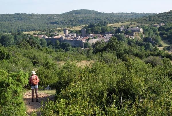 Walking in France: First view of la Couvertoirade