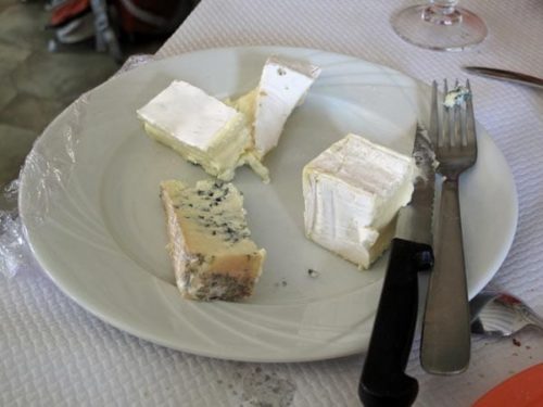 Walking in France: Then a platter of cheese