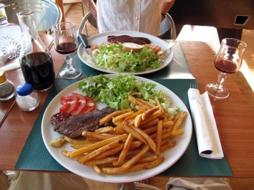 Walking in France: A simple, but gratefully received dinner