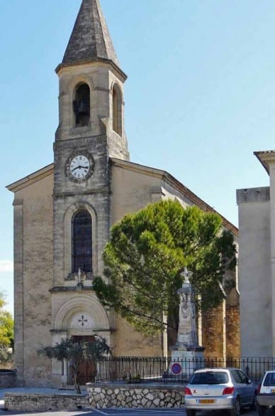 Walking in France: Church in la Calmette