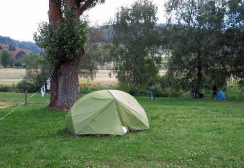 Walking in France: Camping beside the Allier
