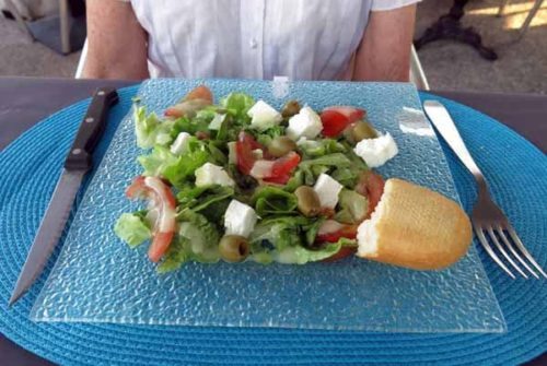 Walking in France: A salad to start