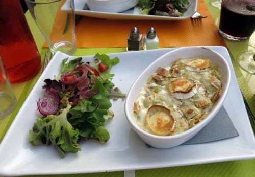 Walking in France: And ravioli with goat's cheese