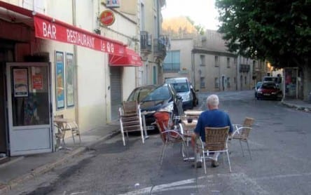 Walking in France: Coffee in Loupian