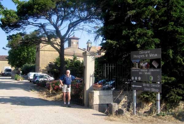 Outside the Domaine Preignes le Vieux