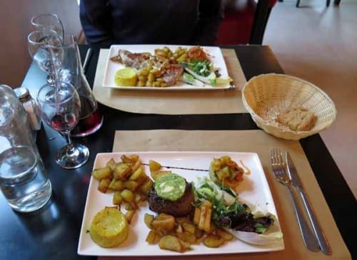 Walking in France: Followed by our main courses