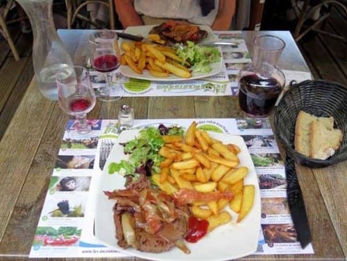 Walking in France: And steaks for mains