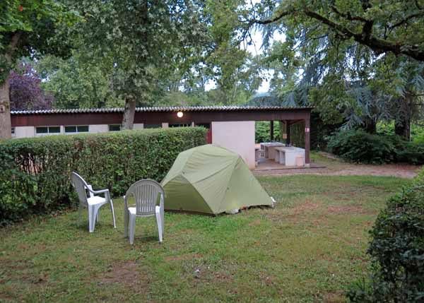 Walking in France: L'Îsle-Jourdain camping ground