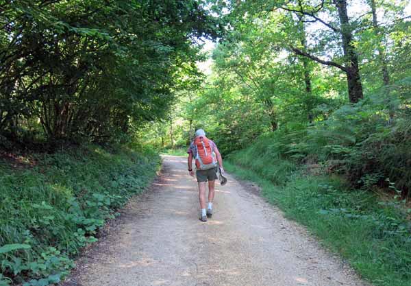 Walking in France: The only ascent of the day