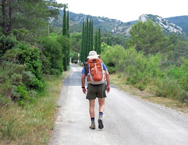 Walking in France: Approaching Ste Eugenie