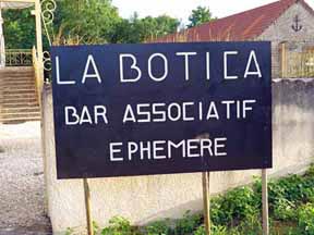 Walking in France: What does this mean? la Botica, Ancy-le-Franc