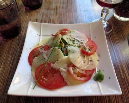 Walking in France: Tomato-mozarella-basil salad, and ...