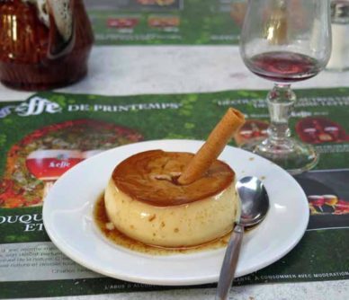 Walking in France: Crème caramel to finish
