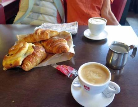 Walking in France: Breakfast