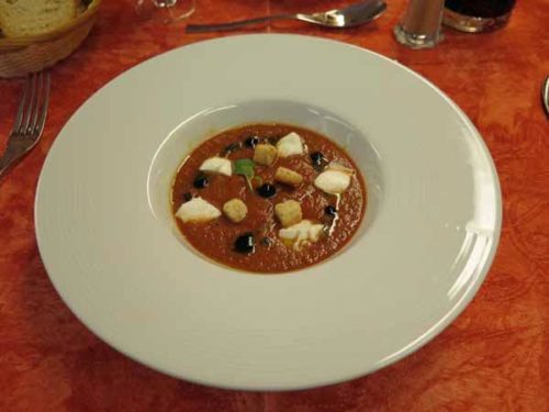 Walking in France: Gaspacho for starters