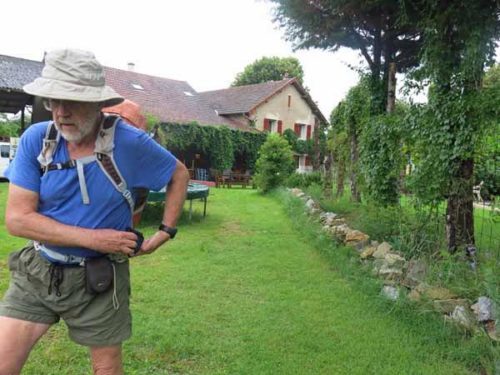 Walking in France: Starting the day's walk