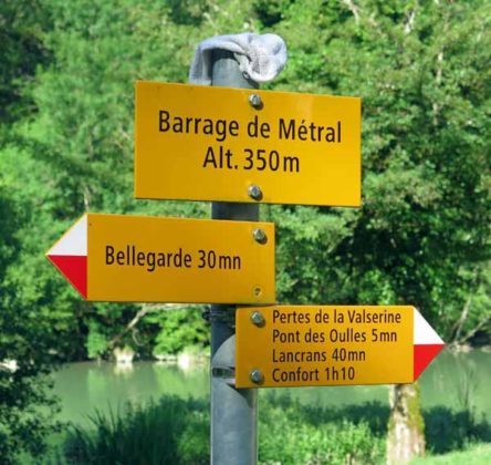 Walking in France: Seventy minutes after leaving Bellegarde!