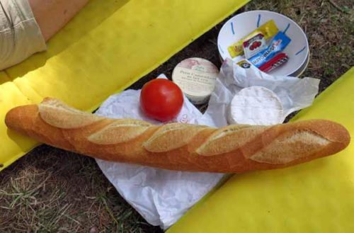 Walking in France: The makings of a delicious lunch